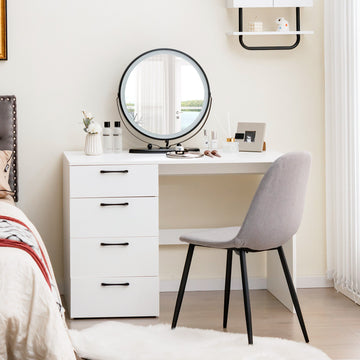 43.5インチのコンピューターデスク(4つの大きな引き出し付き)